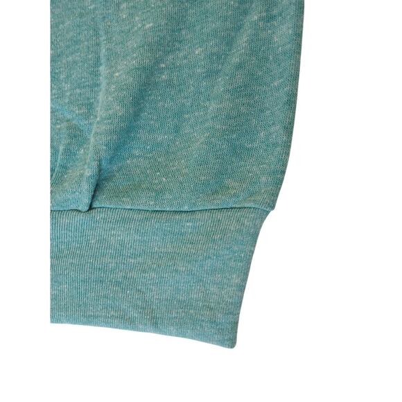 Vintage 1970s 1980s Healthknit USA Made XL TEAL Short Sleeve MUSCLE Sweatshirt - Picture 6 of 16